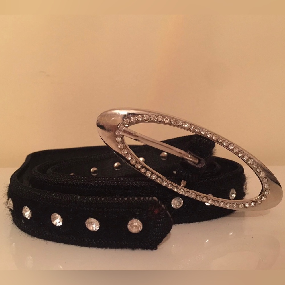 Black crystal belt (new) - Picture 2 of 3
